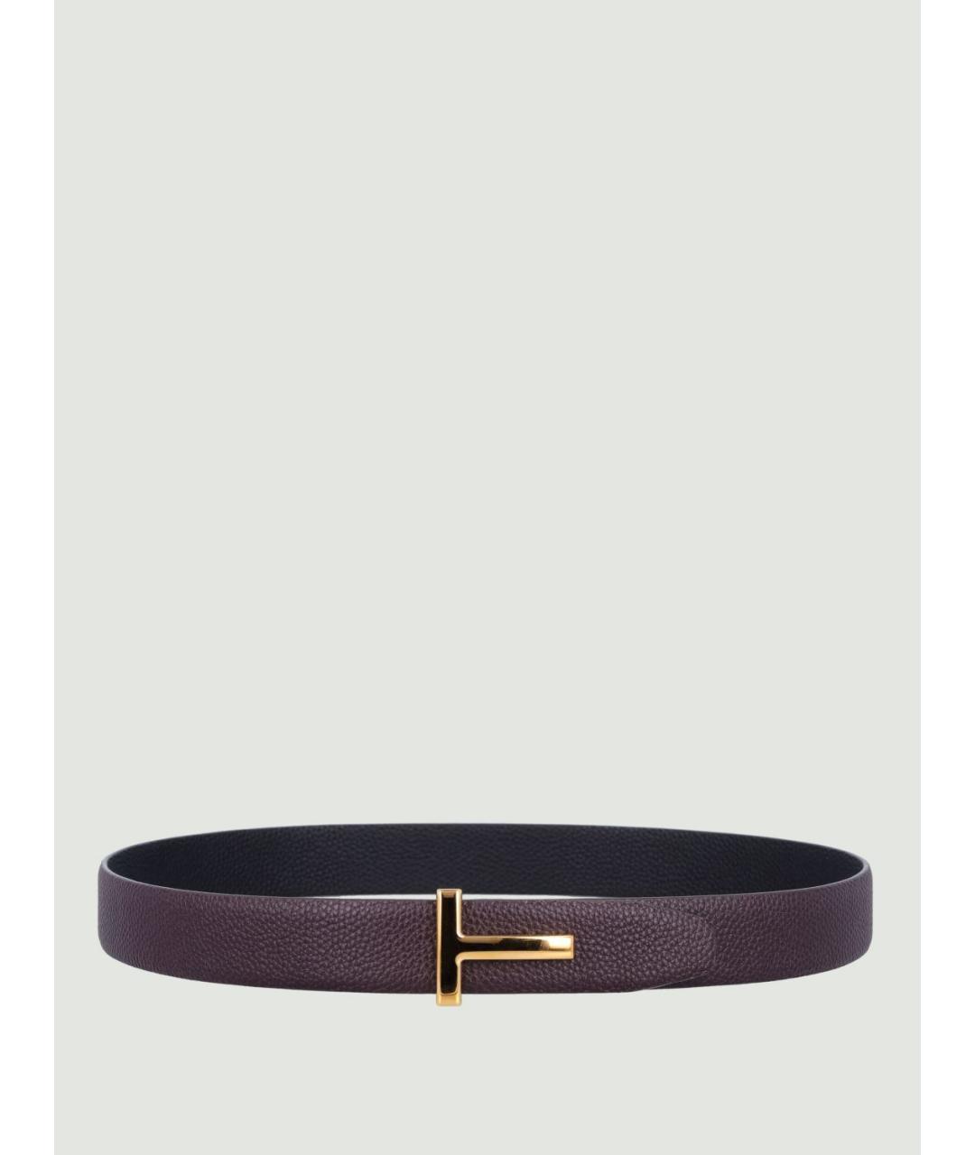 TOM FORD Бордовый кожаный ремень, фото 2