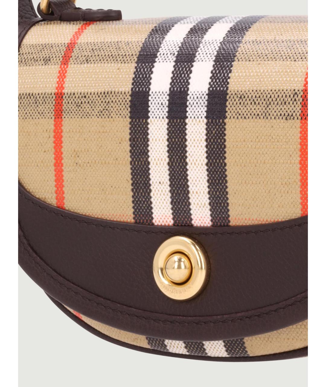BURBERRY Бежевая хлопковая сумка с короткими ручками, фото 3