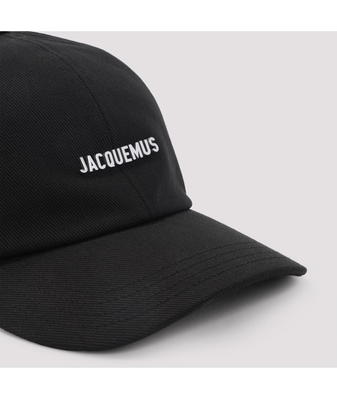 JACQUEMUS Черная хлопковая кепка, фото 4