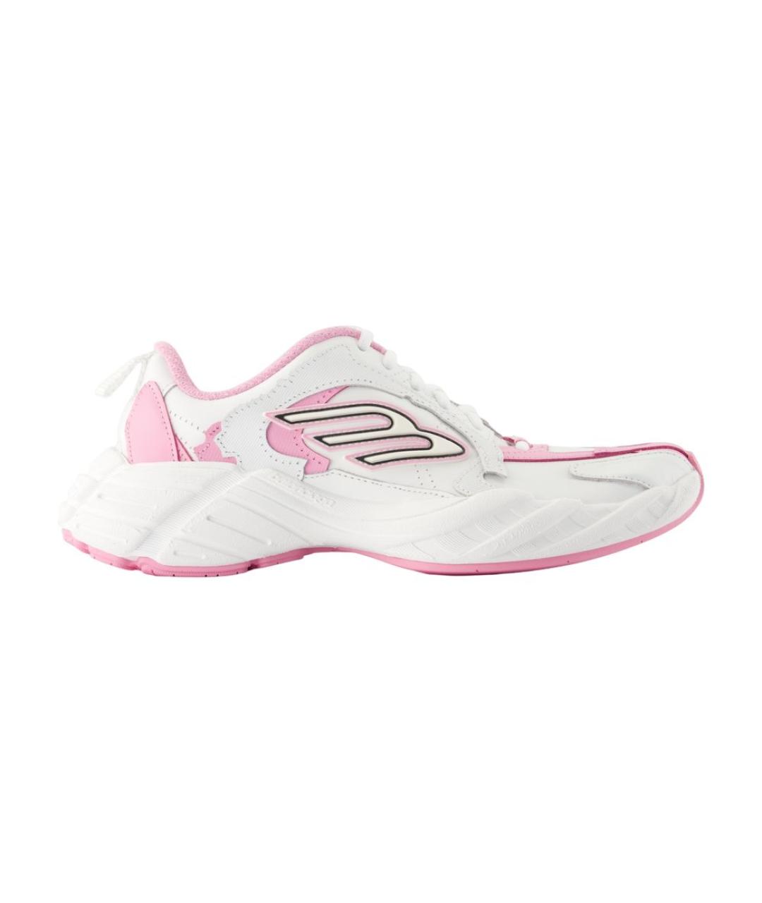 BALENCIAGA Белые кожаные кроссовки, фото 1