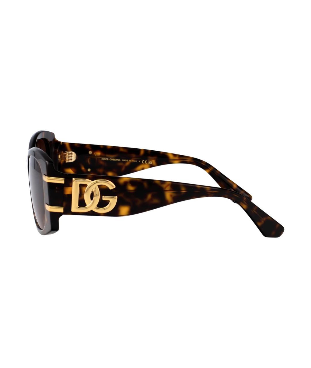 DOLCE&GABBANA Коричневые солнцезащитные очки, фото 3