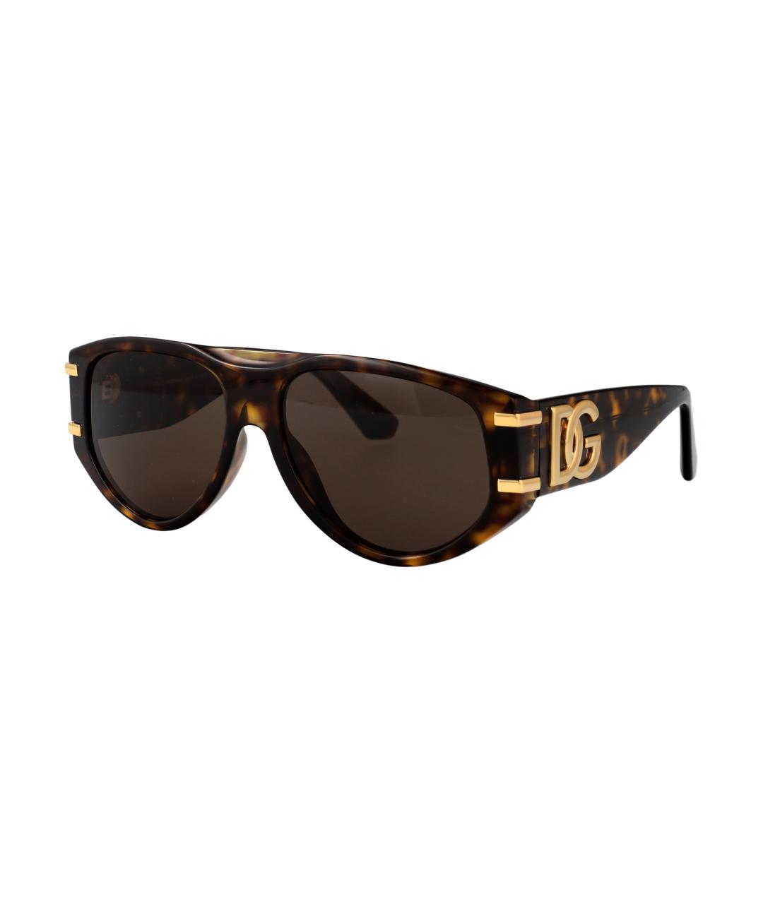 DOLCE&GABBANA Коричневые солнцезащитные очки, фото 2