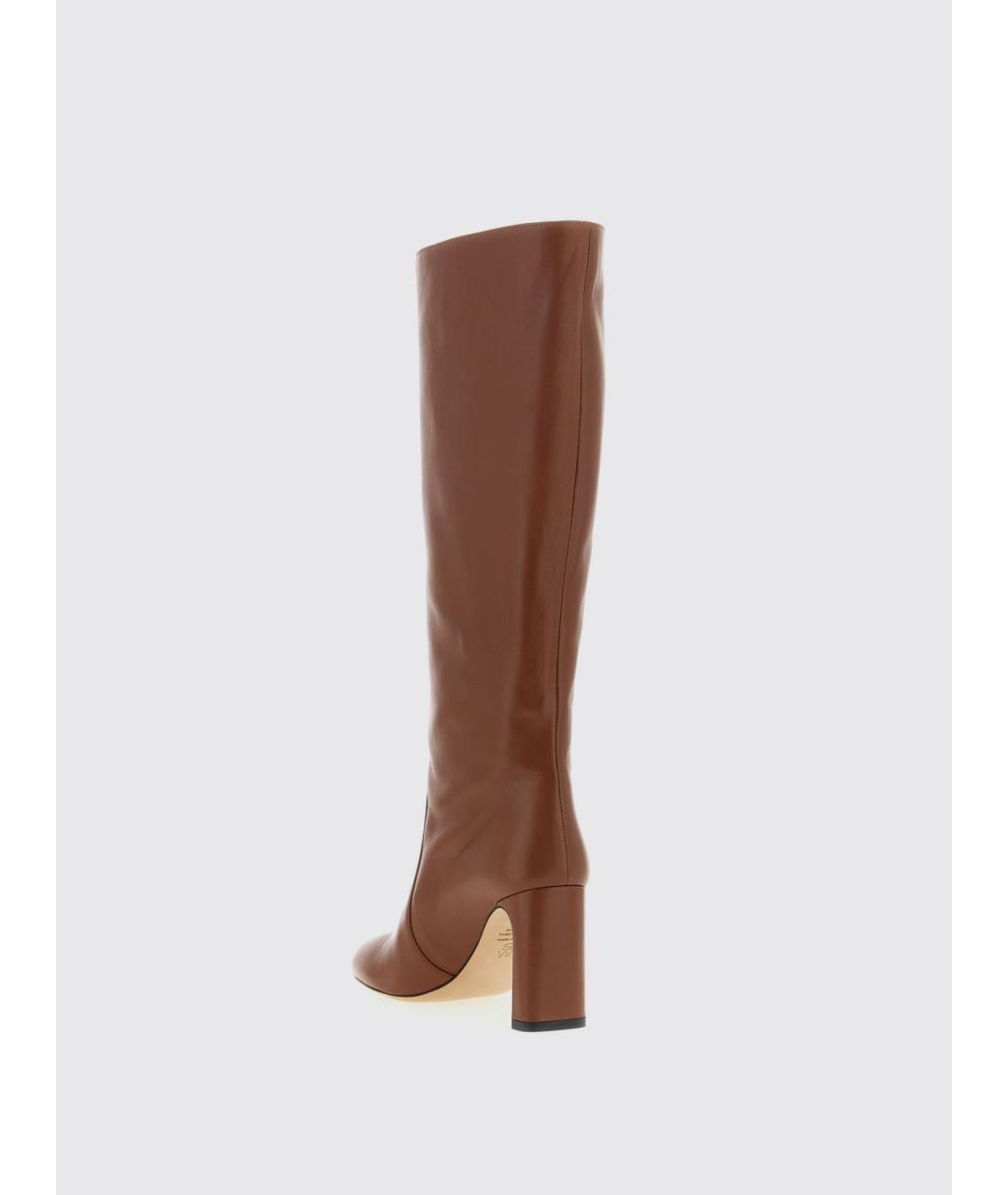 STUART WEITZMAN Коричневые кожаные сапоги, фото 3
