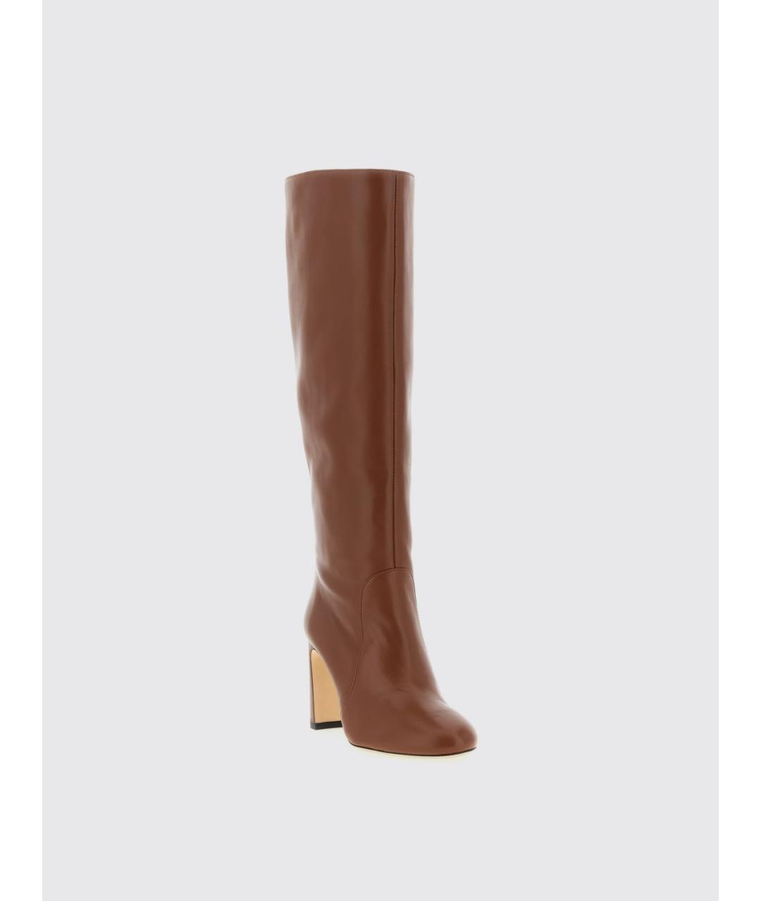 STUART WEITZMAN Коричневые кожаные сапоги, фото 2