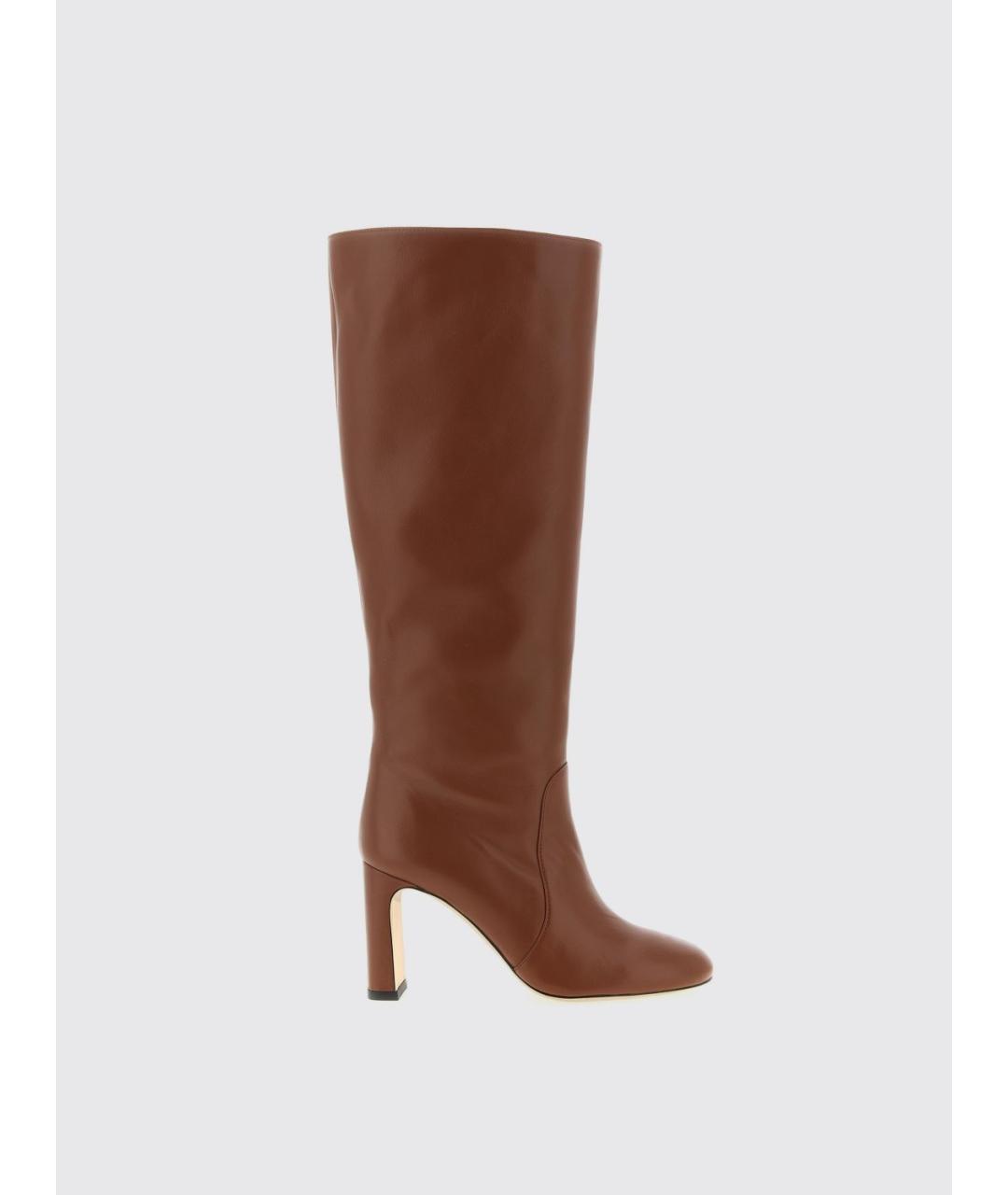 STUART WEITZMAN Коричневые кожаные сапоги, фото 5