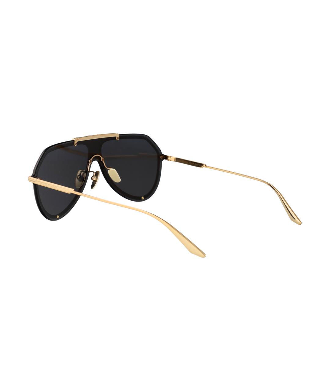 DOLCE&GABBANA Золотые металлические солнцезащитные очки, фото 4