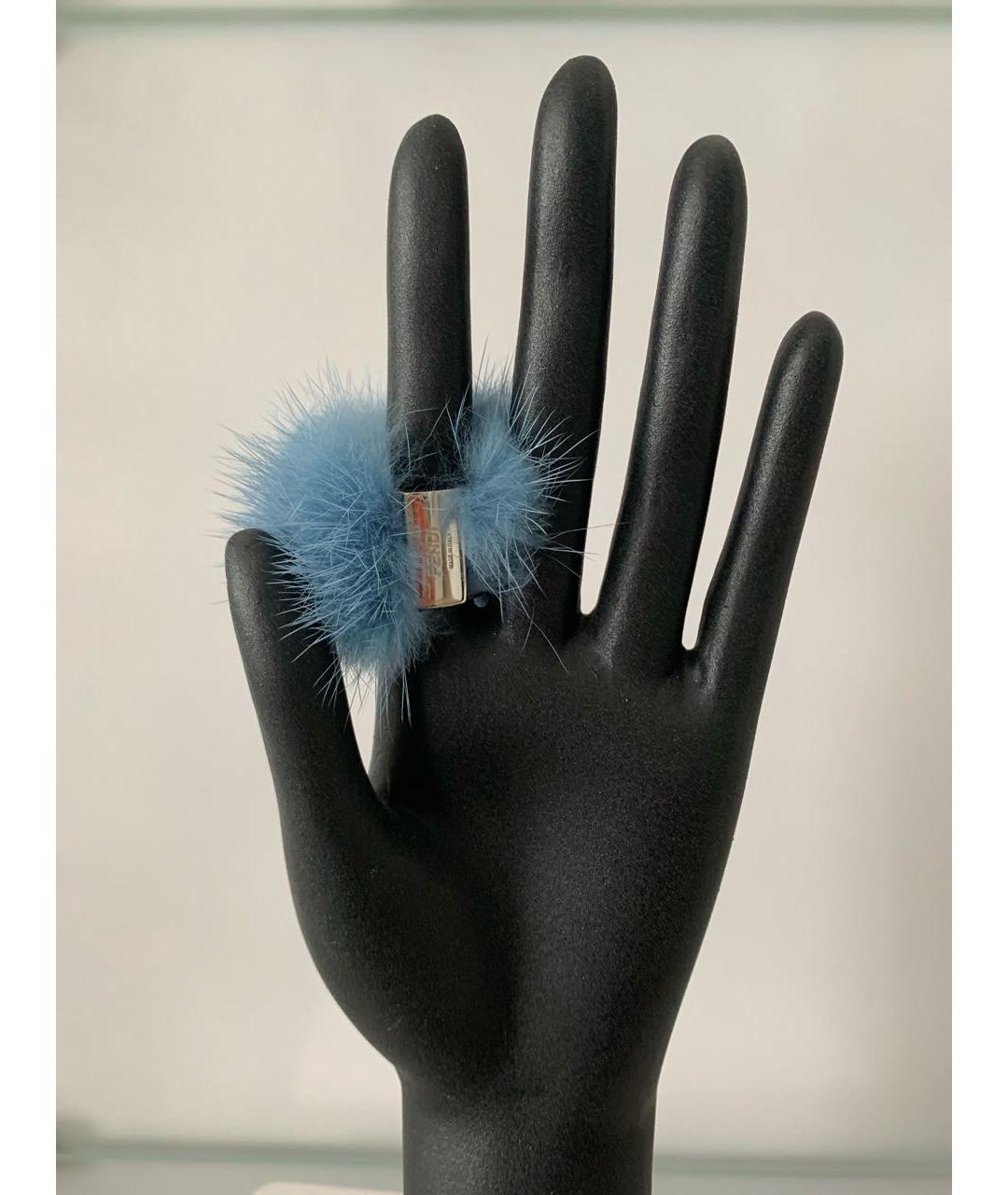 FENDI Серебряное металлическое кольцо, фото 7