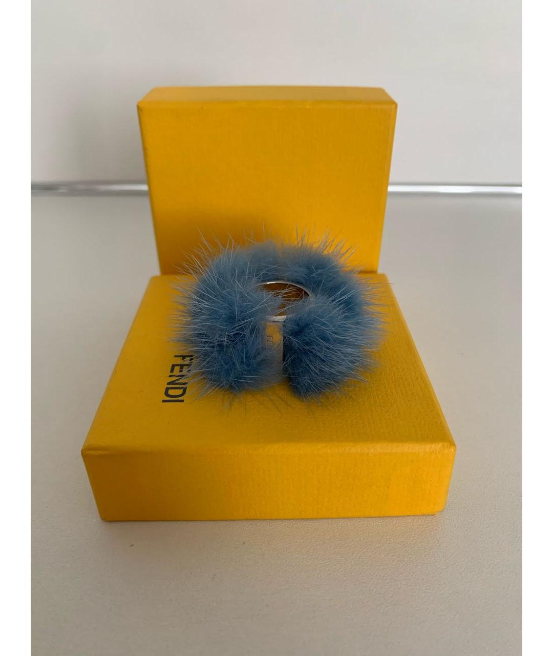 FENDI Серебряное металлическое кольцо, фото 3