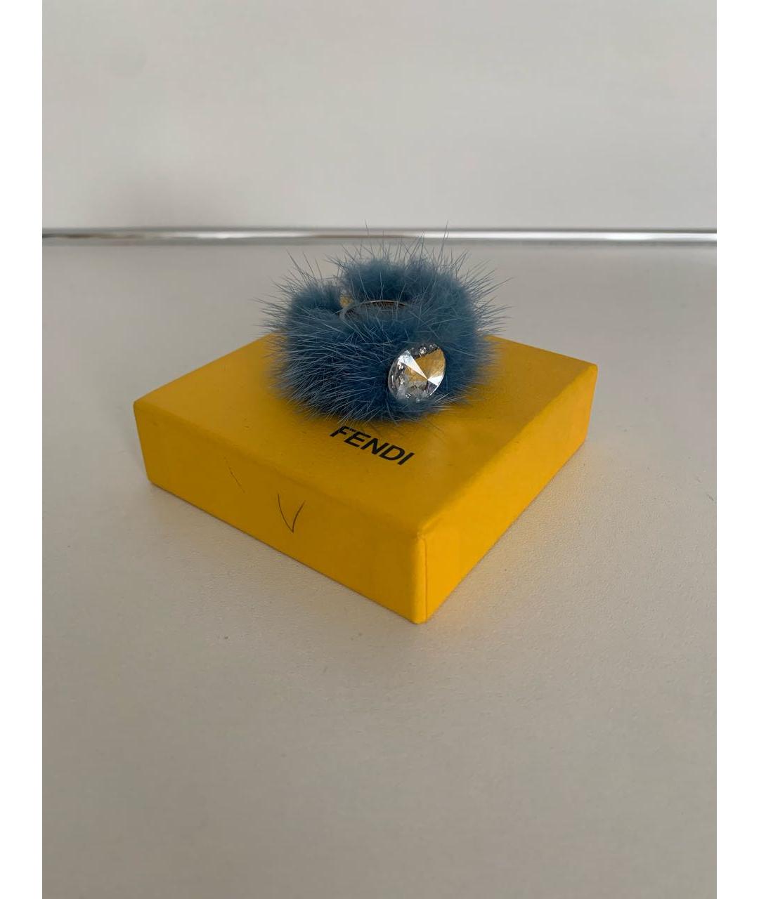 FENDI Серебряное металлическое кольцо, фото 9