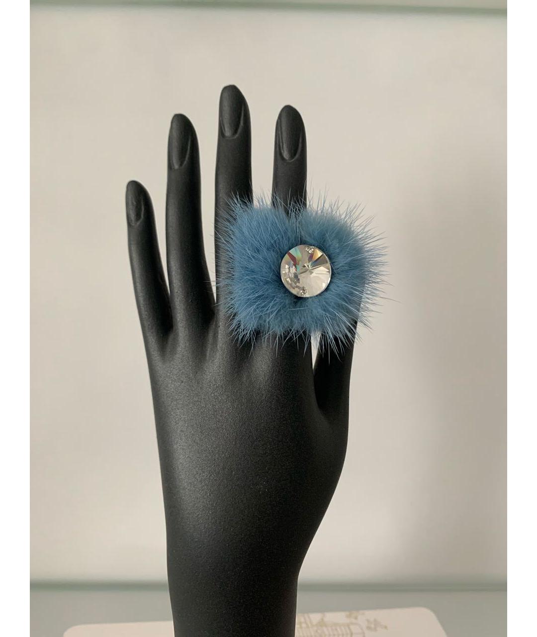 FENDI Серебряное металлическое кольцо, фото 6