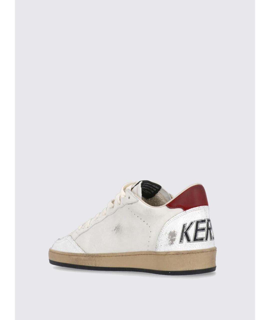 GOLDEN GOOSE DELUXE BRAND Белые кожаные низкие кроссовки / кеды, фото 3