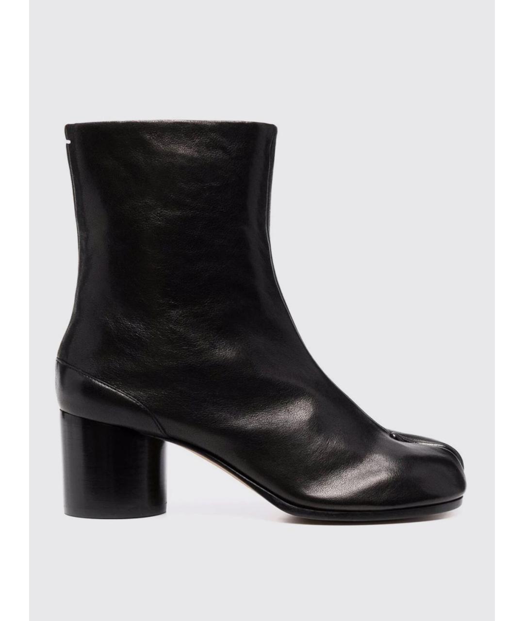 MAISON MARGIELA Черные кожаные ботильоны, фото 5