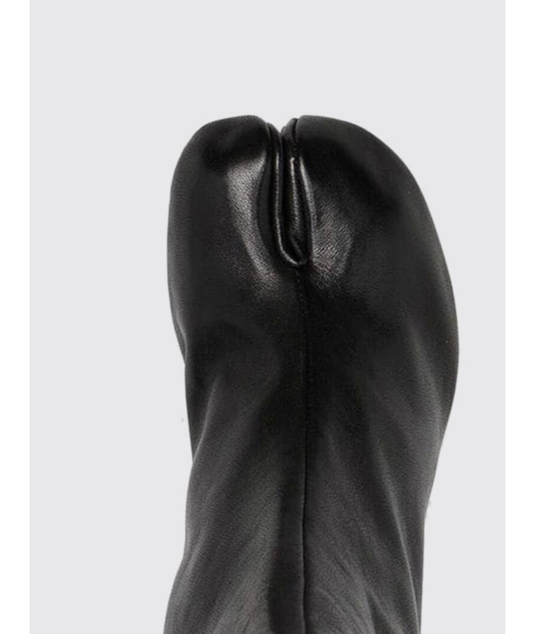 MAISON MARGIELA Черные кожаные ботильоны, фото 4