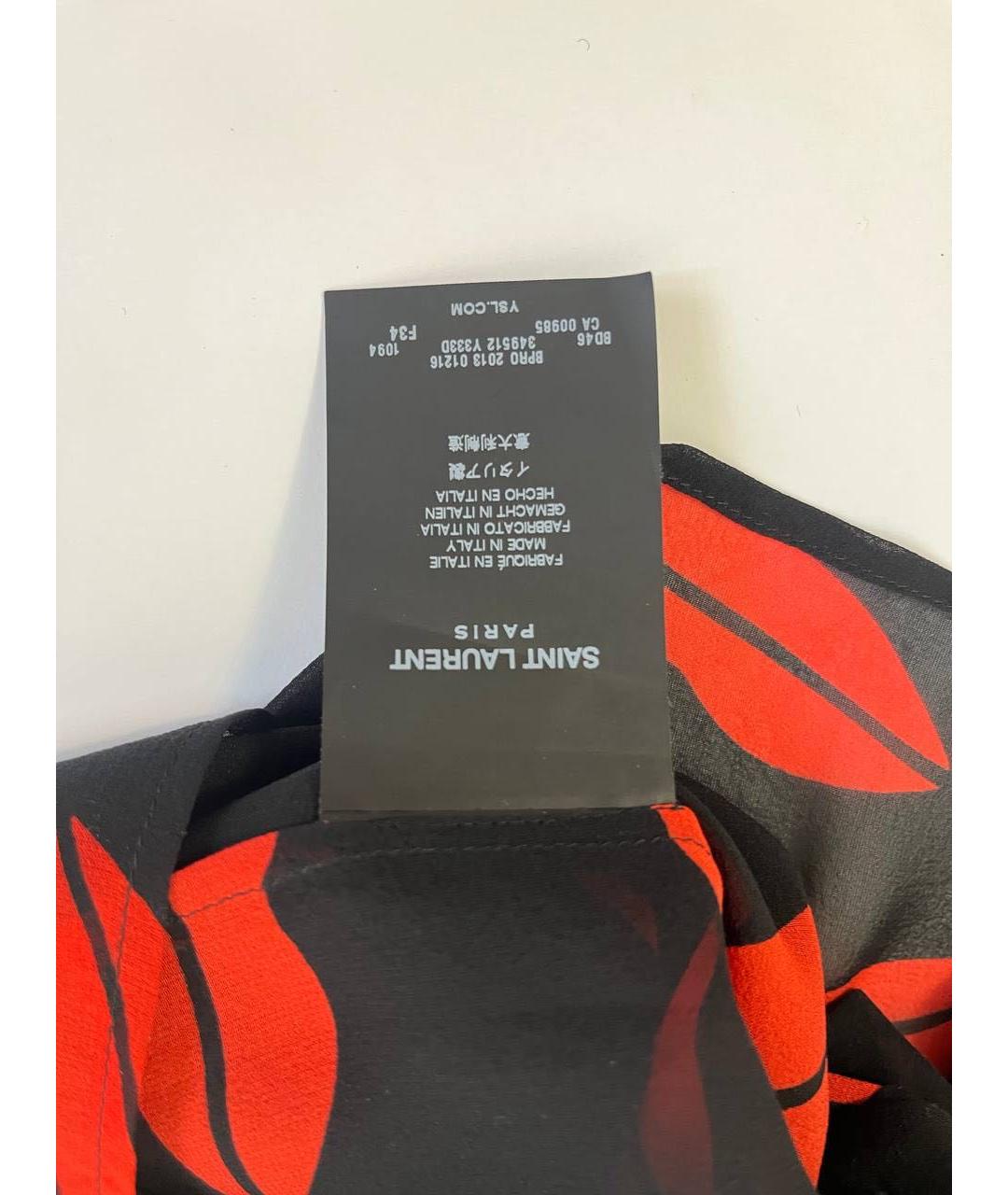 SAINT LAURENT Красная блузы, фото 4