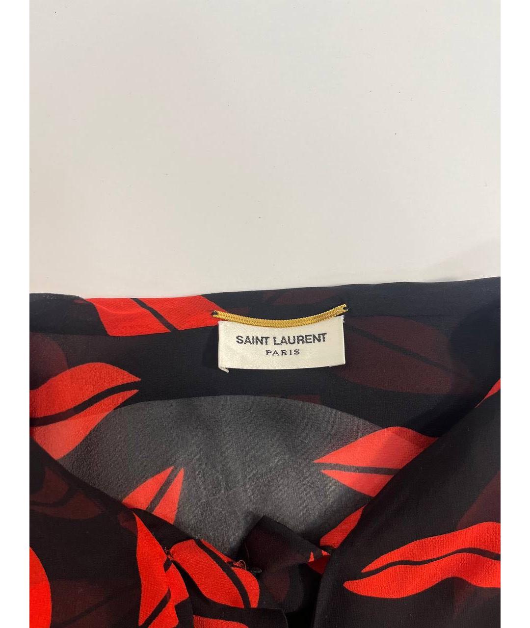 SAINT LAURENT Красная блузы, фото 3