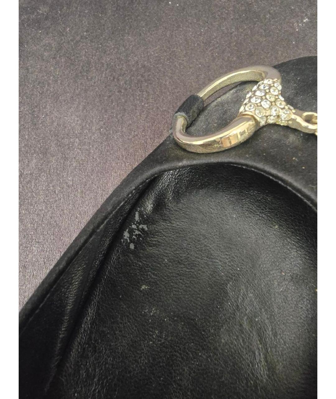 GUCCI Черные кожаные балетки, фото 6