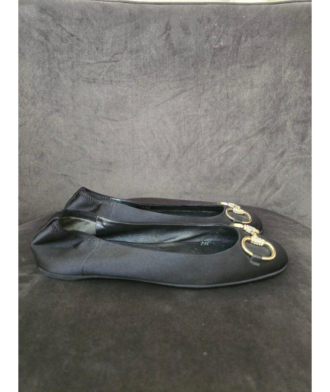 GUCCI Черные кожаные балетки, фото 7