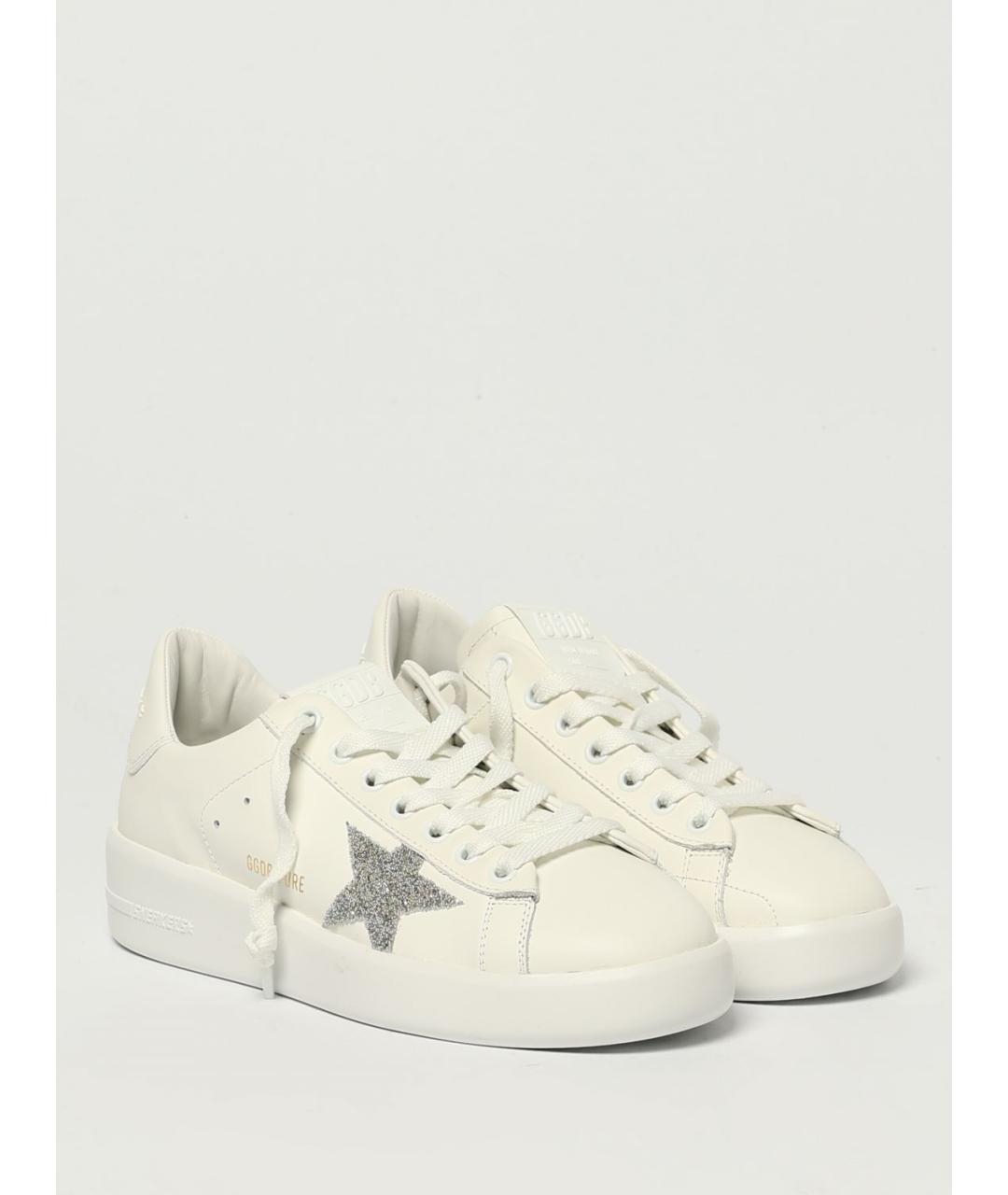 GOLDEN GOOSE DELUXE BRAND Белые кожаные кеды, фото 2