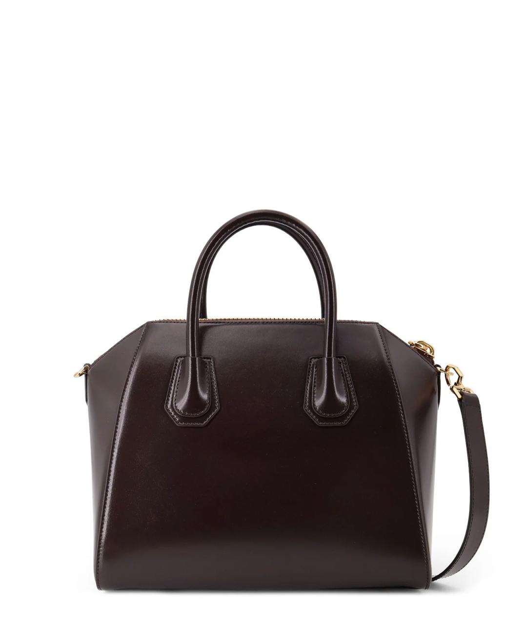 GIVENCHY Коричневая кожаная сумка с короткими ручками, фото 2