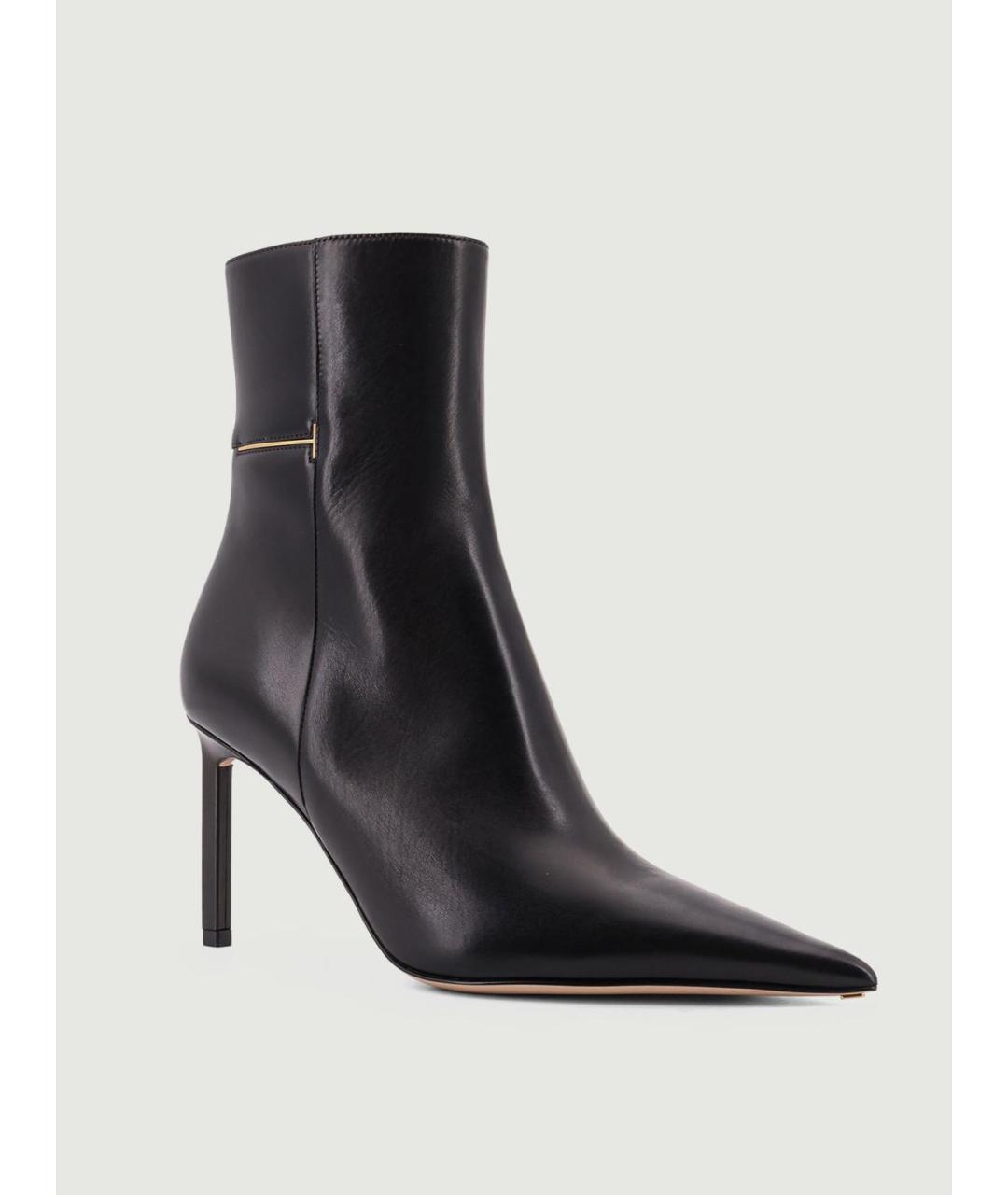 TOM FORD Черные кожаные ботильоны, фото 2