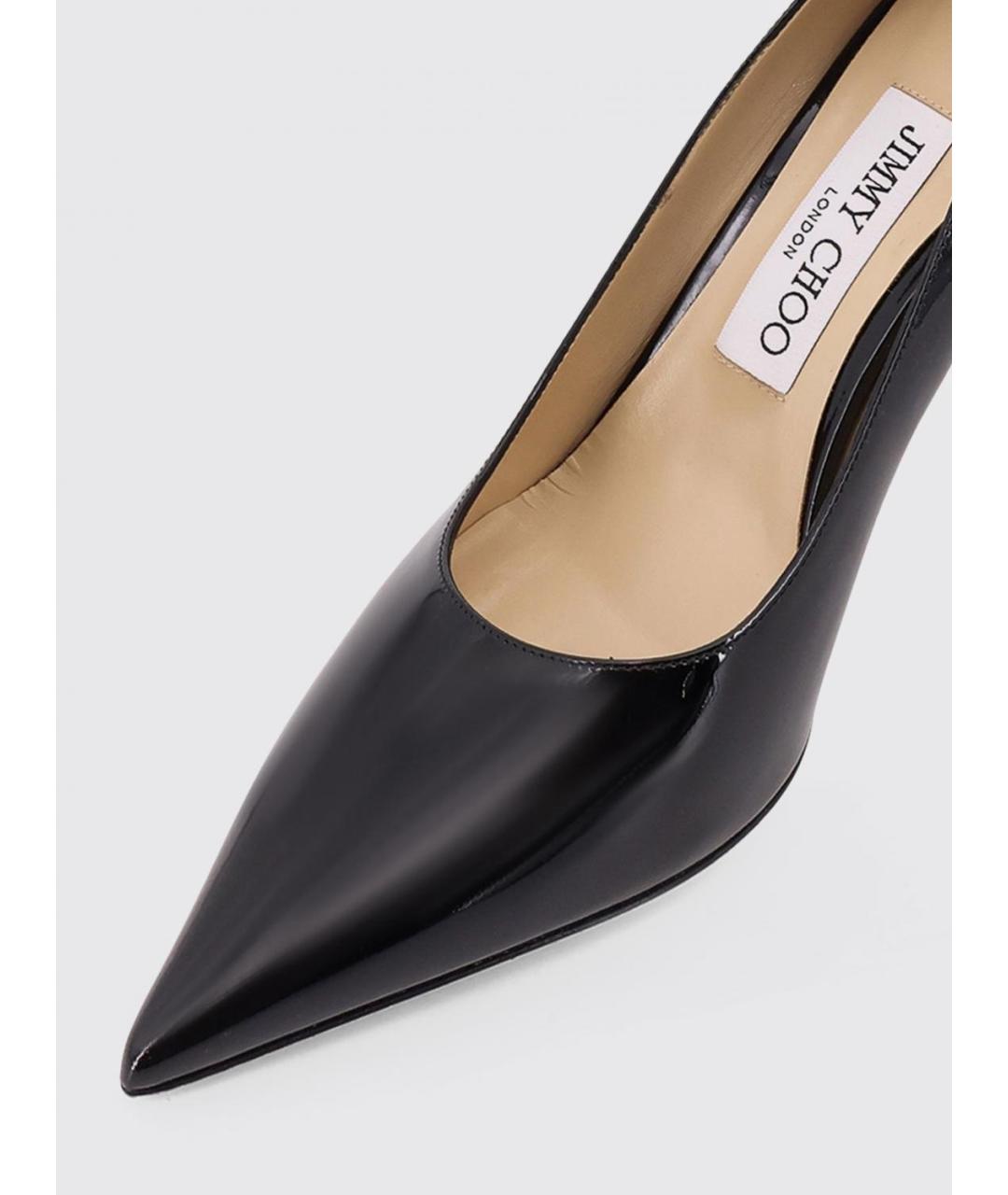 JIMMY CHOO Черные кожаные туфли, фото 4