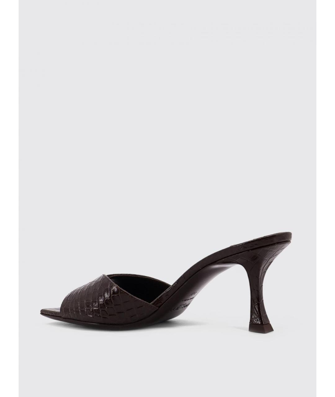 JIMMY CHOO Коричневые мюли, фото 3