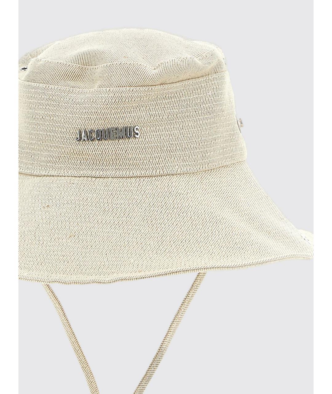 JACQUEMUS Бежевая хлопковая шляпа, фото 3