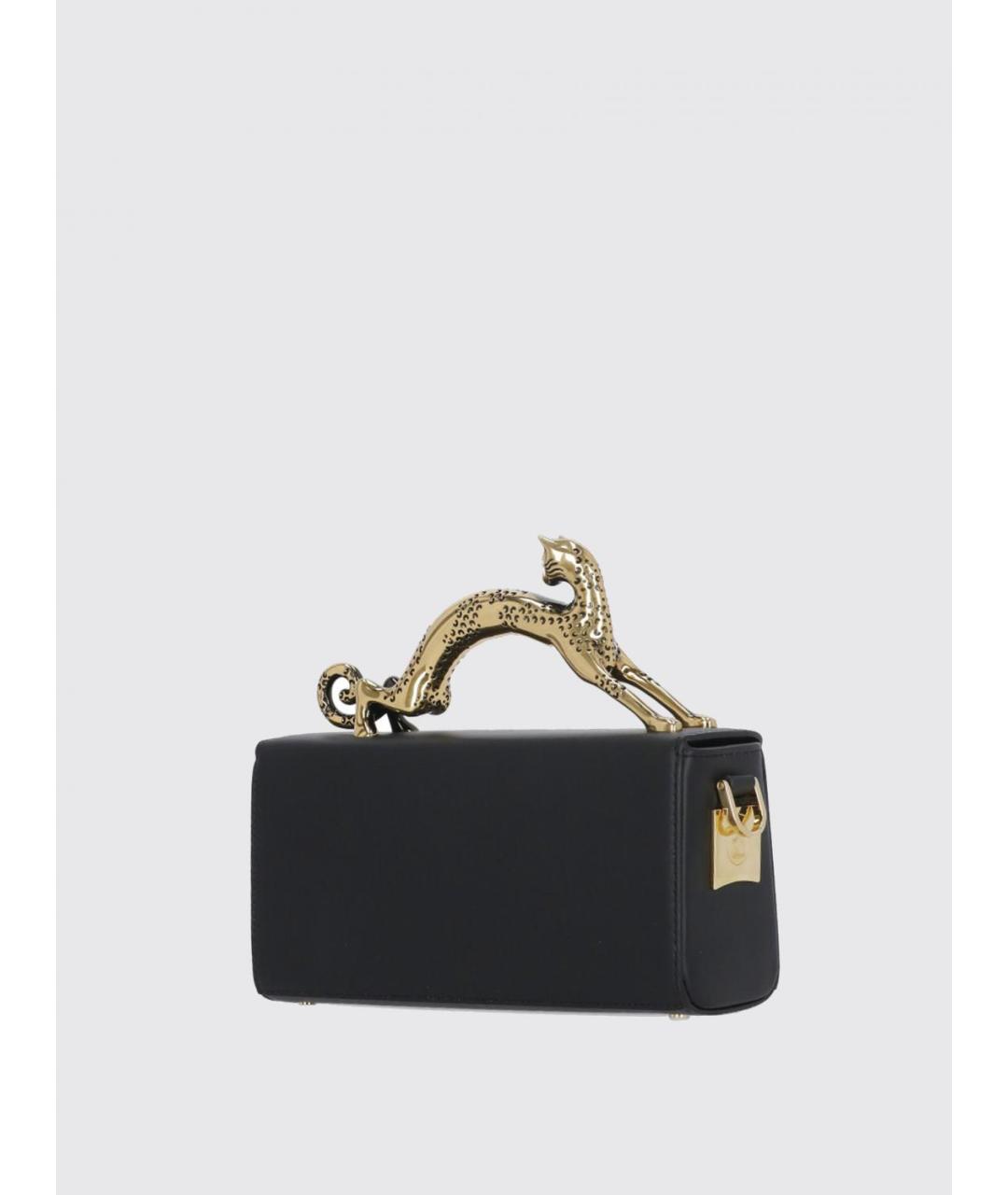 LANVIN Черная кожаная сумка с короткими ручками, фото 2