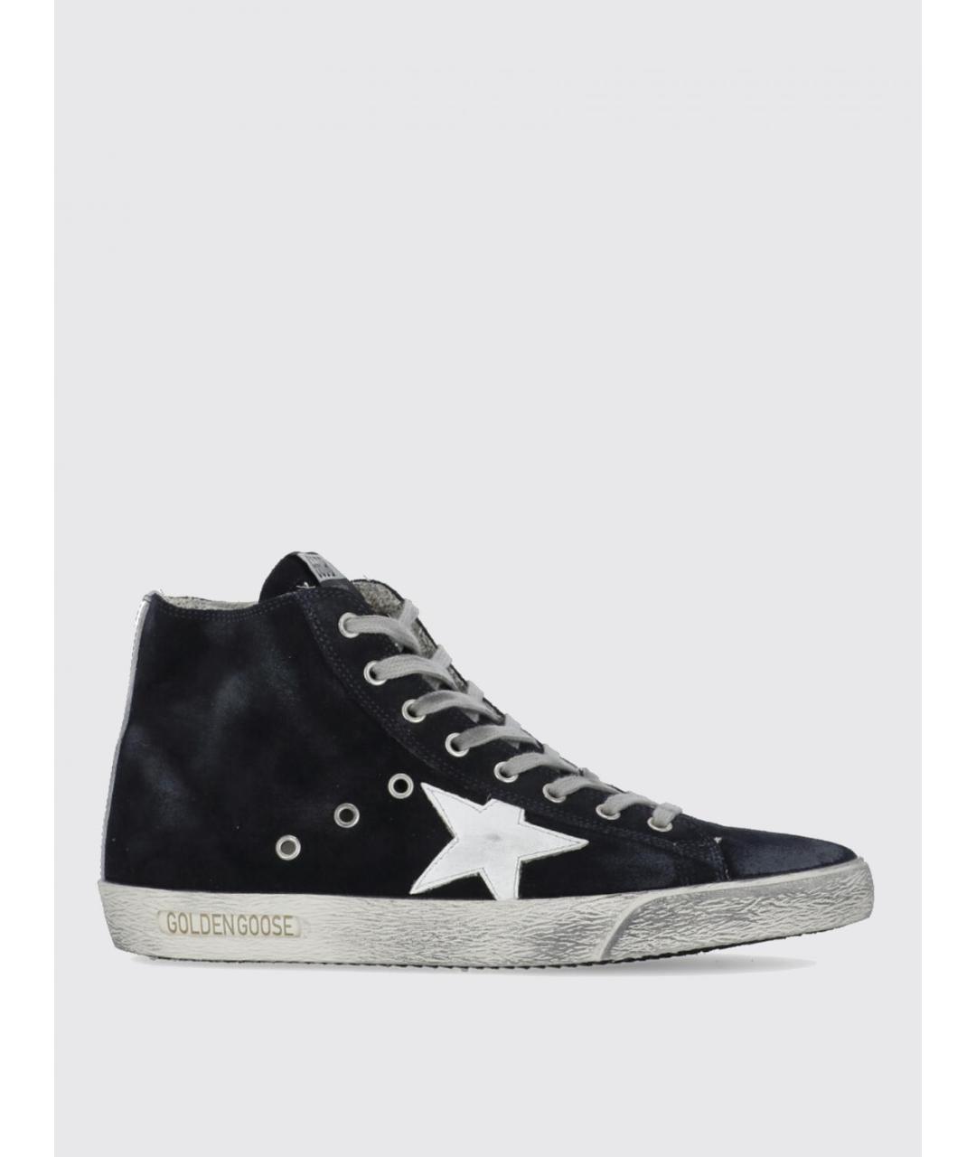 GOLDEN GOOSE DELUXE BRAND Темно-синие кожаные кеды, фото 5