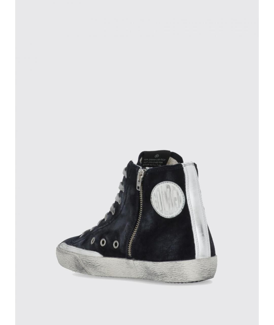 GOLDEN GOOSE DELUXE BRAND Темно-синие кожаные кеды, фото 3