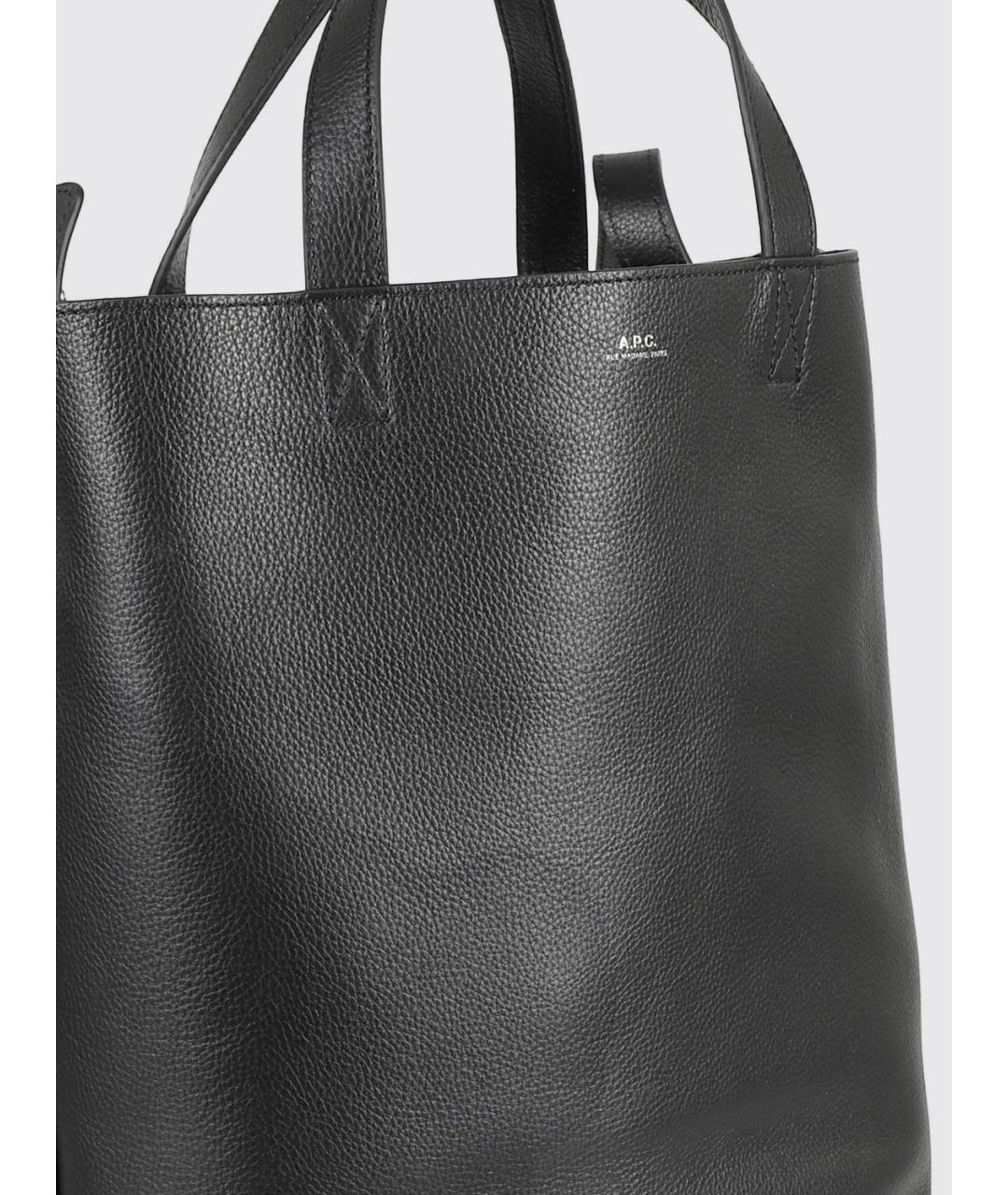 A.P.C. Черная сумка тоут, фото 3
