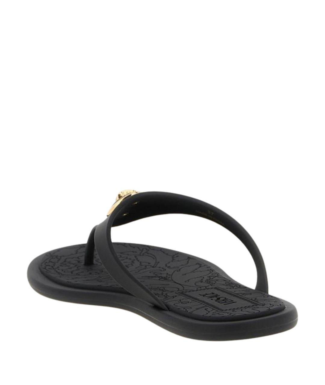 VERSACE Черные шлепанцы, фото 3