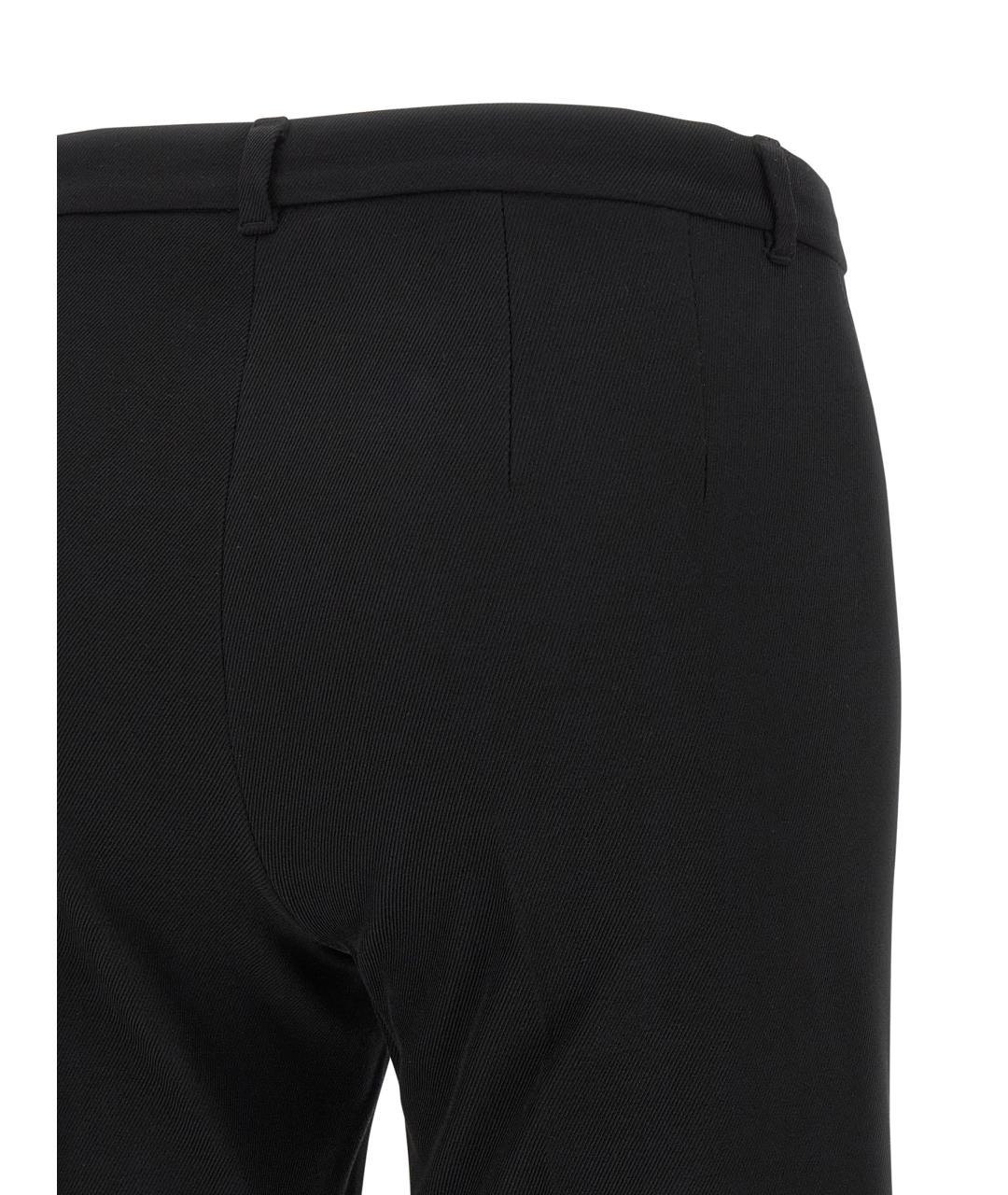 'S MAX MARA Черные хлопковые брюки узкие, фото 4