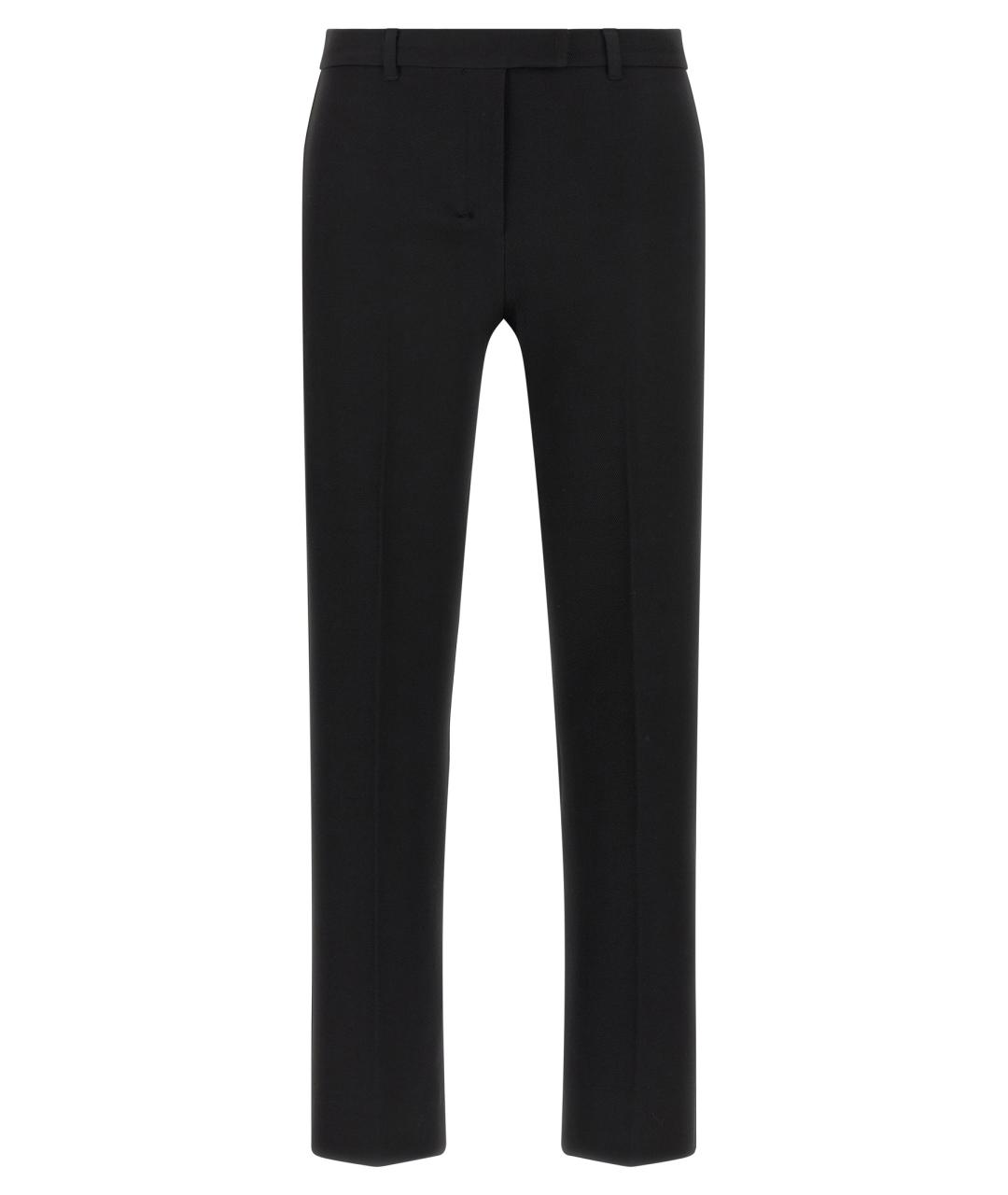 'S MAX MARA Черные хлопковые брюки узкие, фото 1