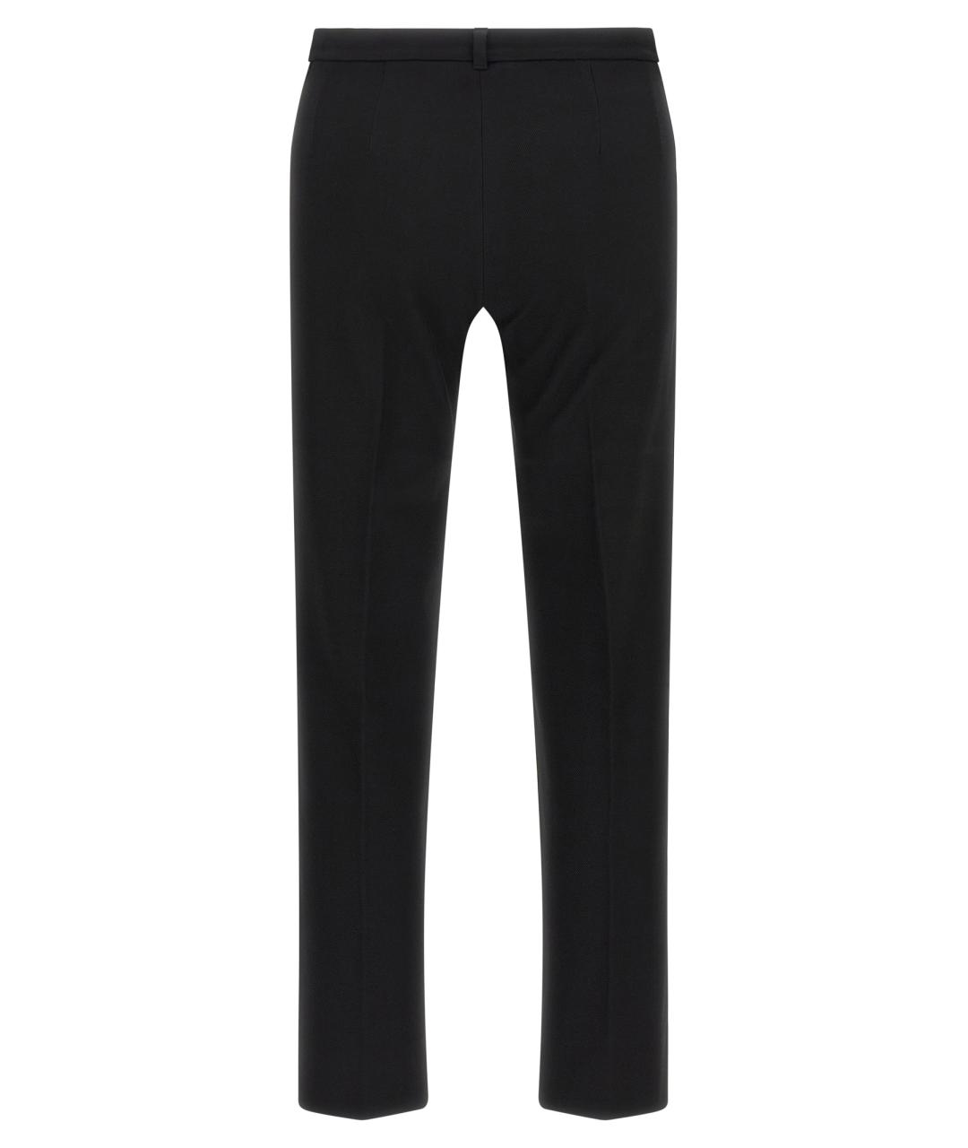 'S MAX MARA Черные хлопковые брюки узкие, фото 2