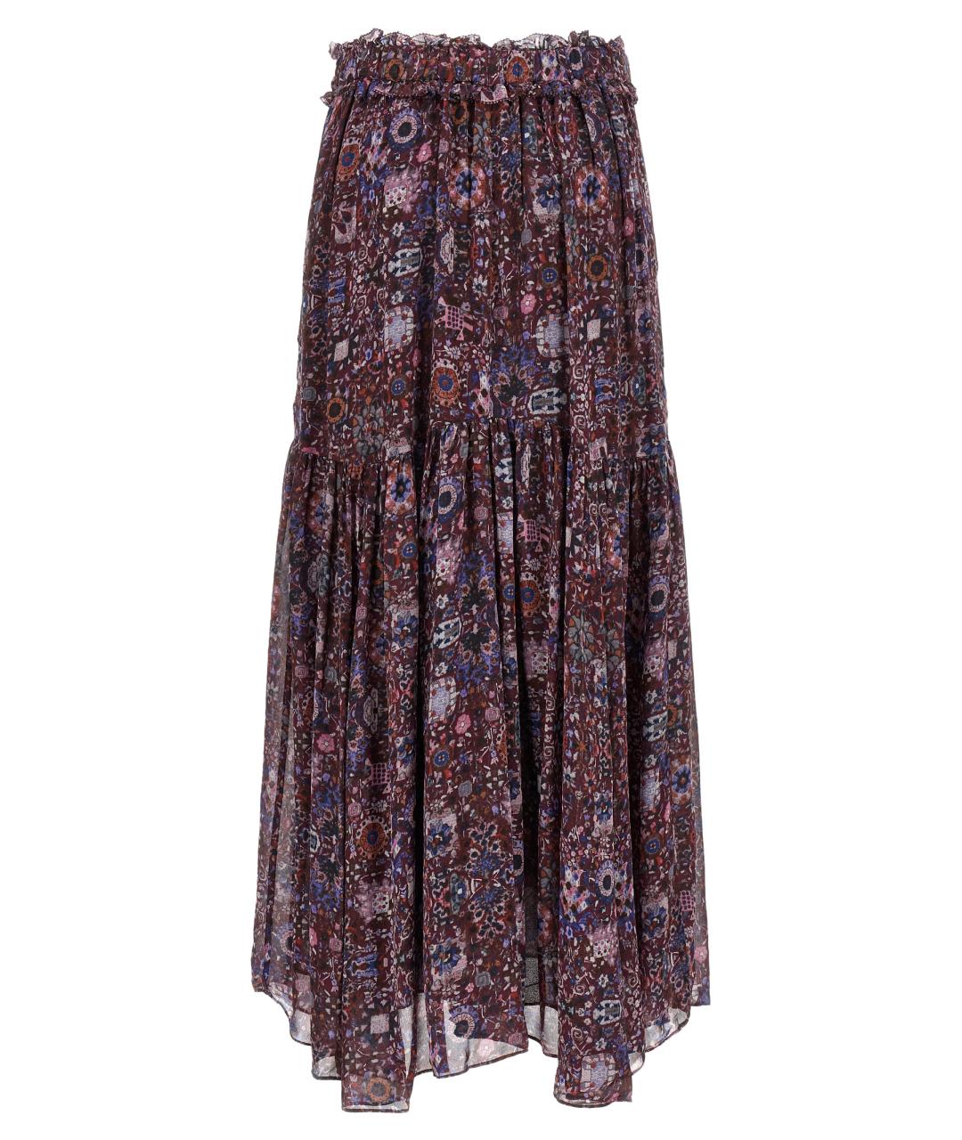 ISABEL MARANT ETOILE Мульти вискозная юбка макси, фото 2