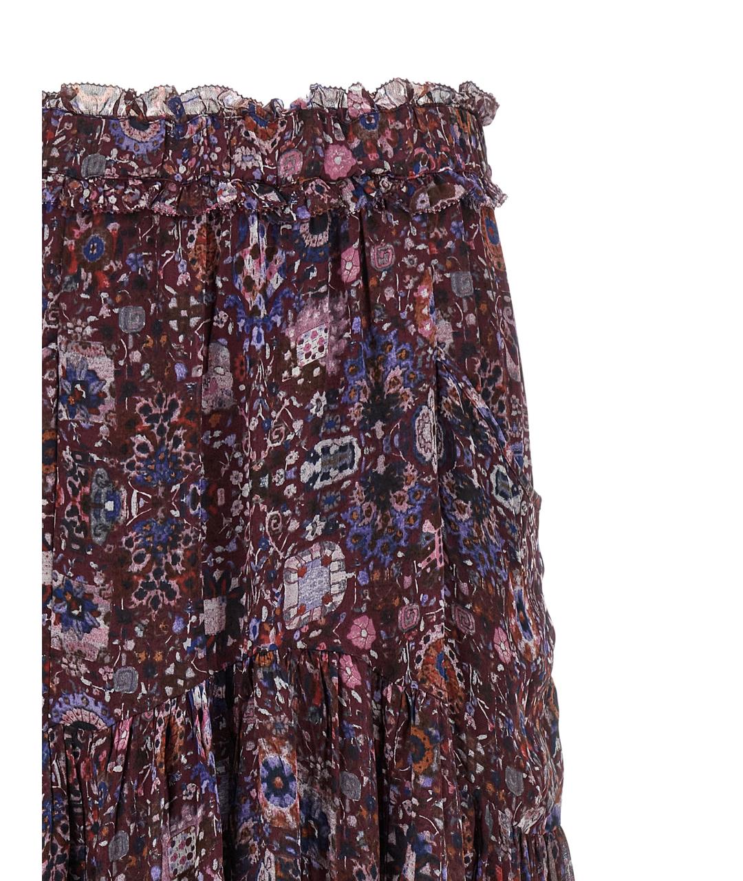 ISABEL MARANT ETOILE Мульти вискозная юбка макси, фото 3
