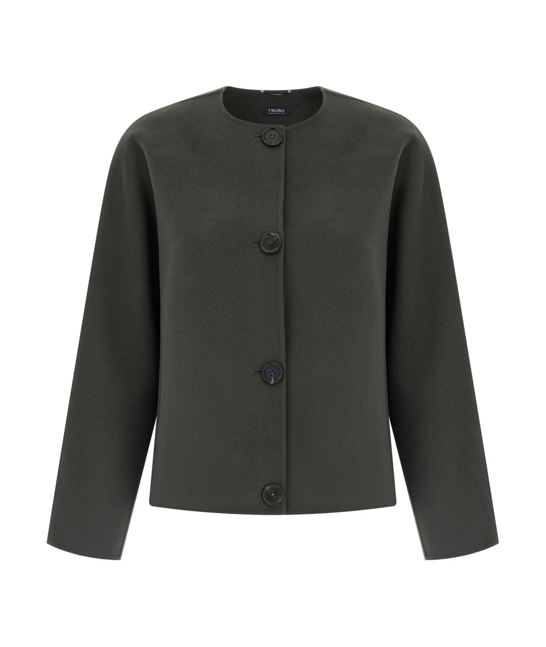 'S MAX MARA Зеленая шерстяная куртка, фото 1