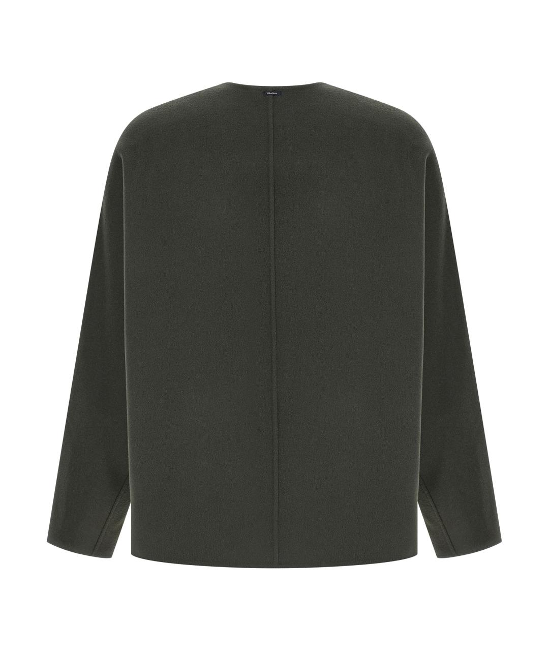 'S MAX MARA Зеленая шерстяная куртка, фото 3