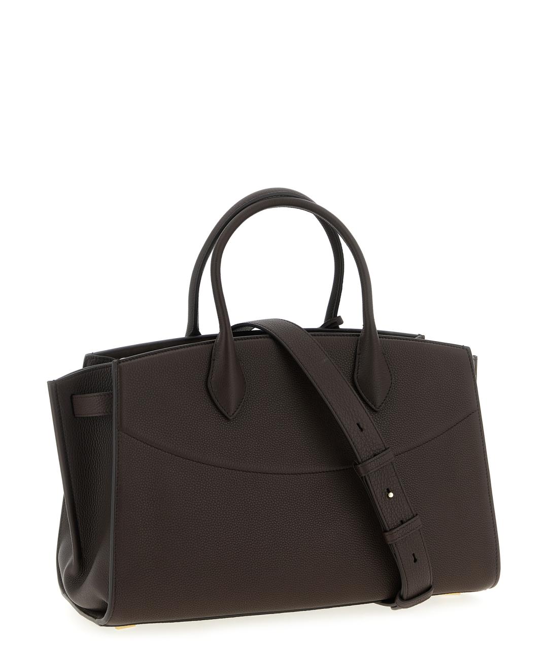 FERRAGAMO Коричневая кожаная сумка тоут, фото 2
