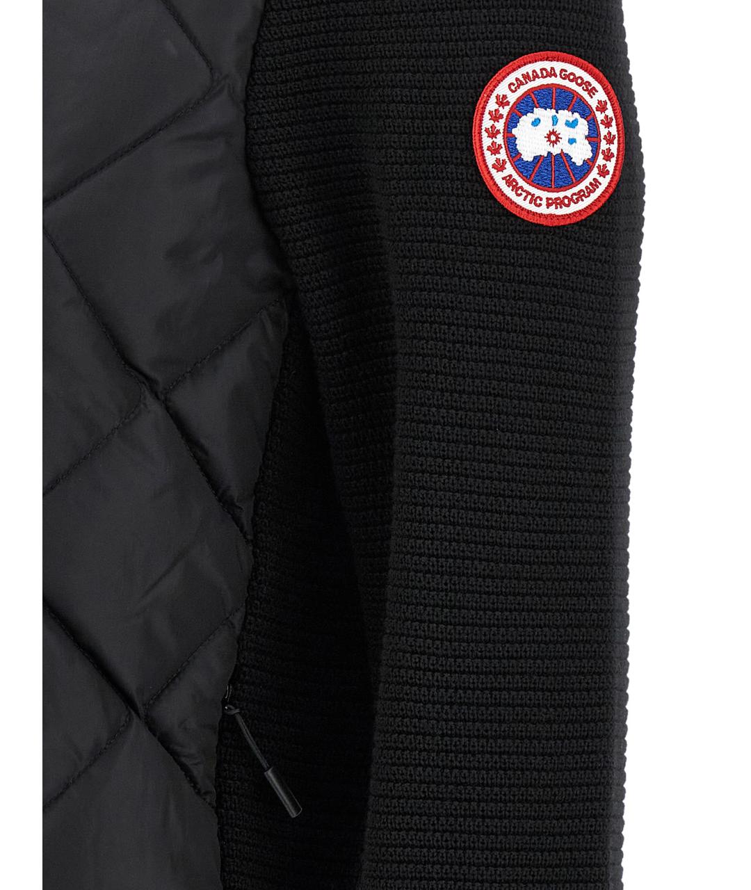 CANADA GOOSE Черная шерстяная куртка, фото 4
