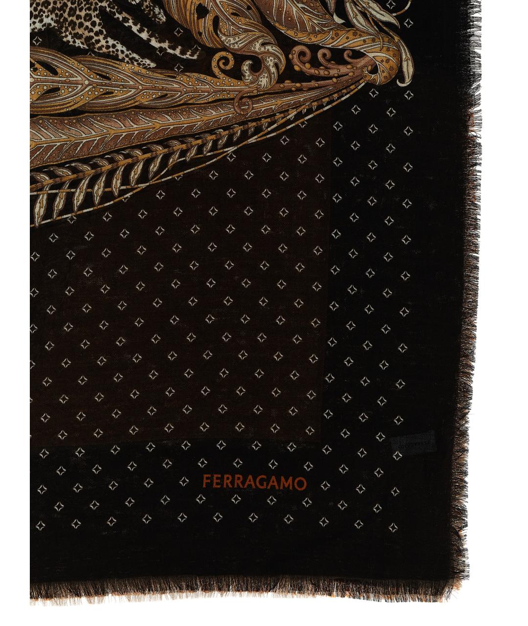FERRAGAMO Мульти кашемировый шарф, фото 2