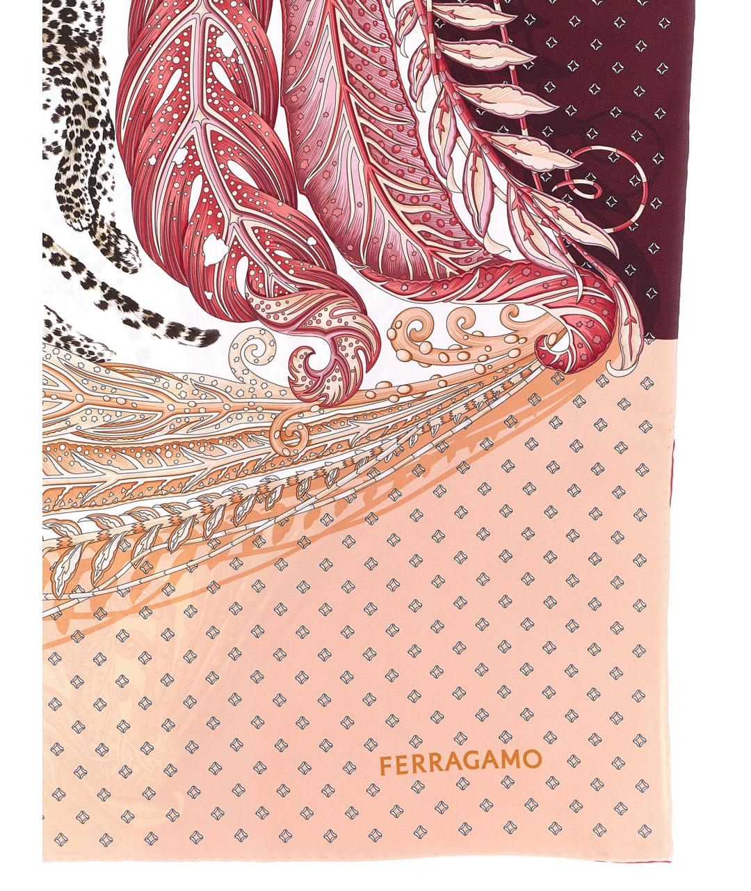 FERRAGAMO Мульти шелковый шарф, фото 2