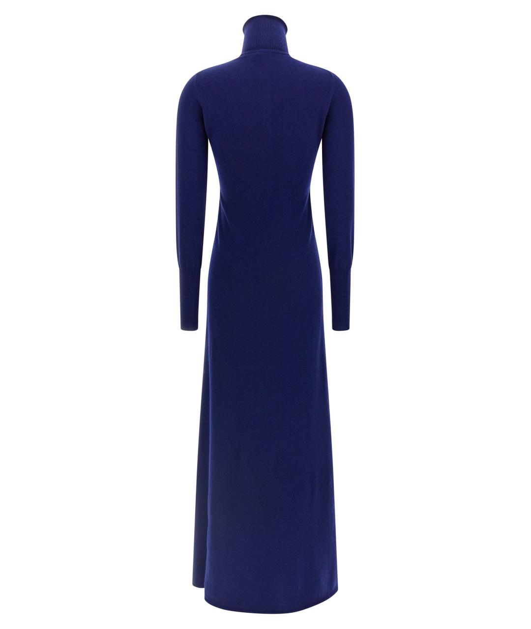 TOM FORD Синее кашемировое повседневное платье, фото 2