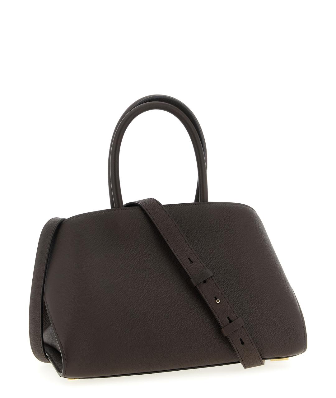 FERRAGAMO Коричневая кожаная сумка тоут, фото 2