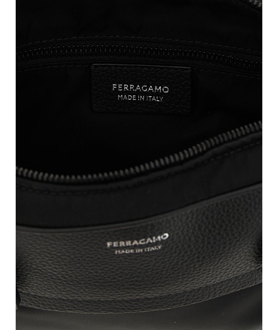 FERRAGAMO Черная сумка на плечо, фото 4