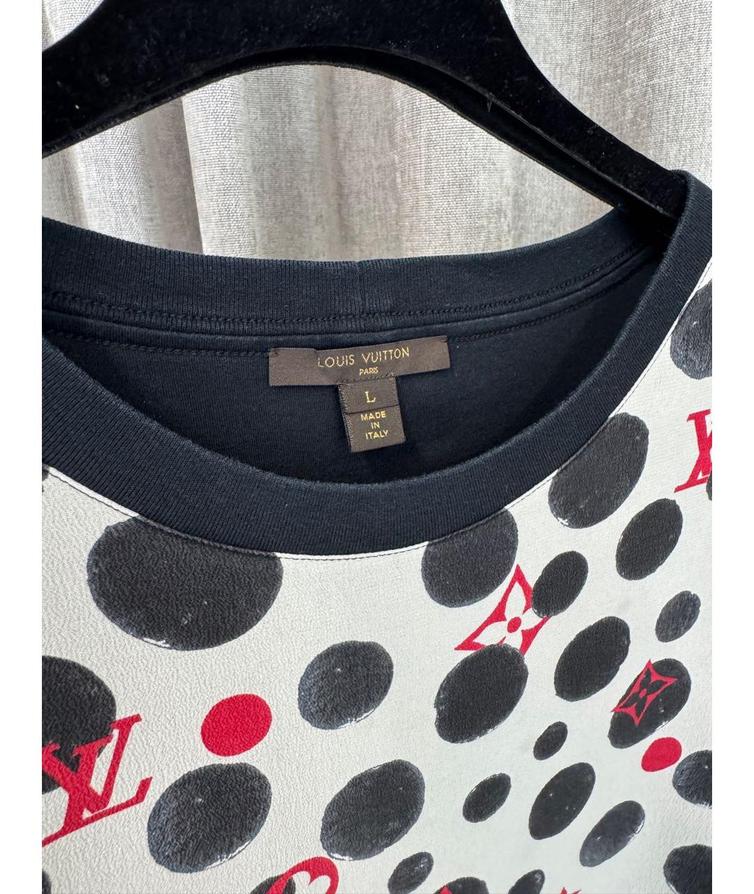 LOUIS VUITTON Мульти хлопковая футболка, фото 3