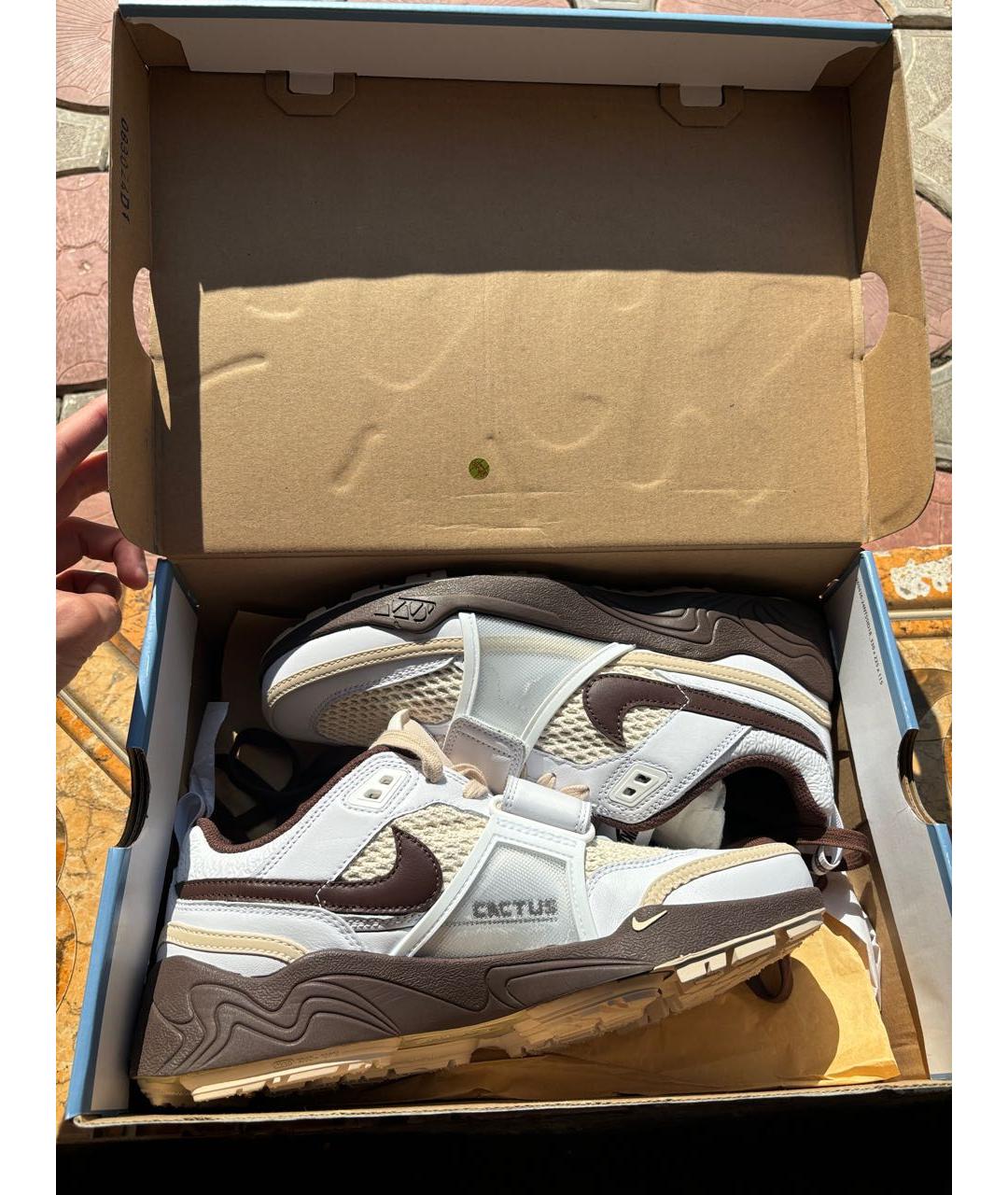 NIKE Коричневые низкие кроссовки / кеды, фото 8