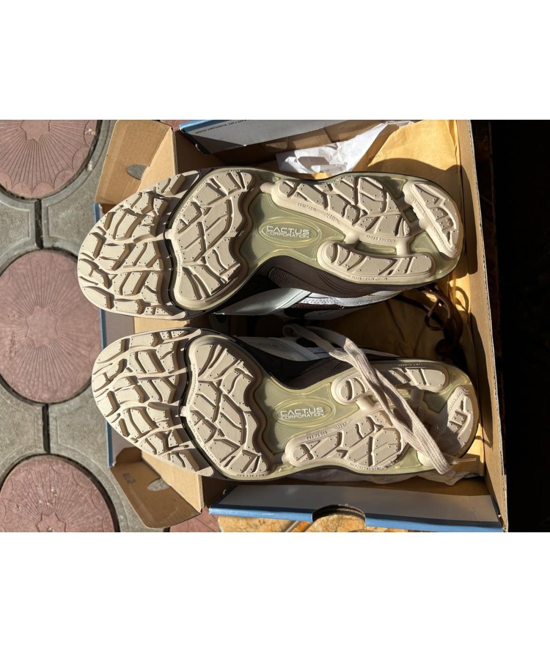 NIKE Коричневые низкие кроссовки / кеды, фото 4