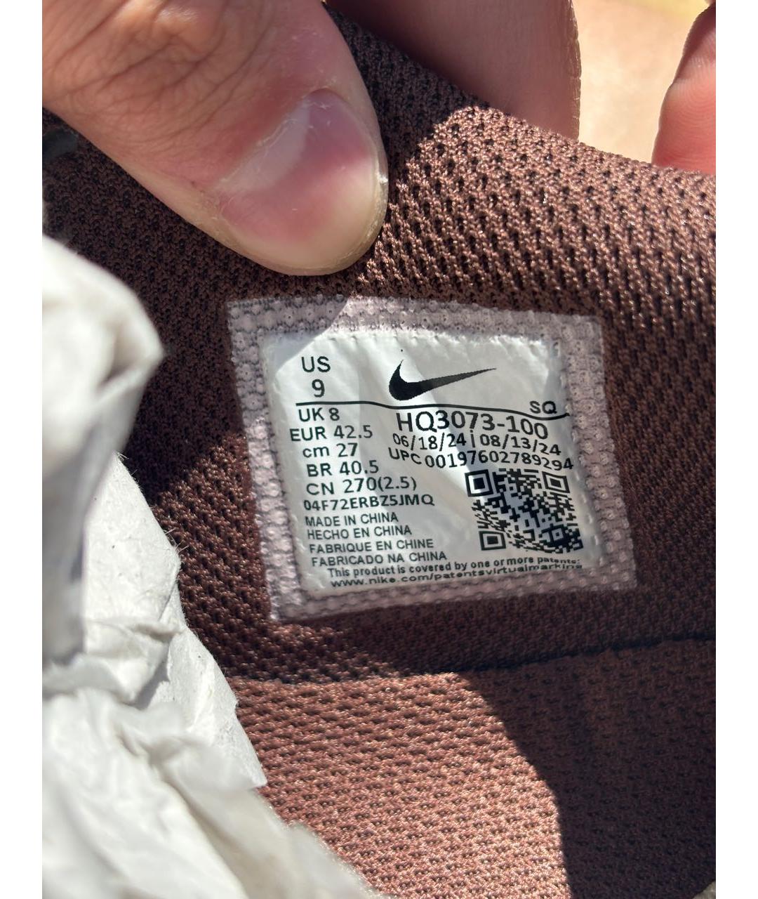 NIKE Коричневые низкие кроссовки / кеды, фото 5